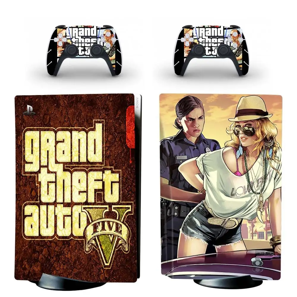 Стикеры Grand Theft Auto V GTA 5 PS5 для консоли PlayStation и контроллеров | Электроника