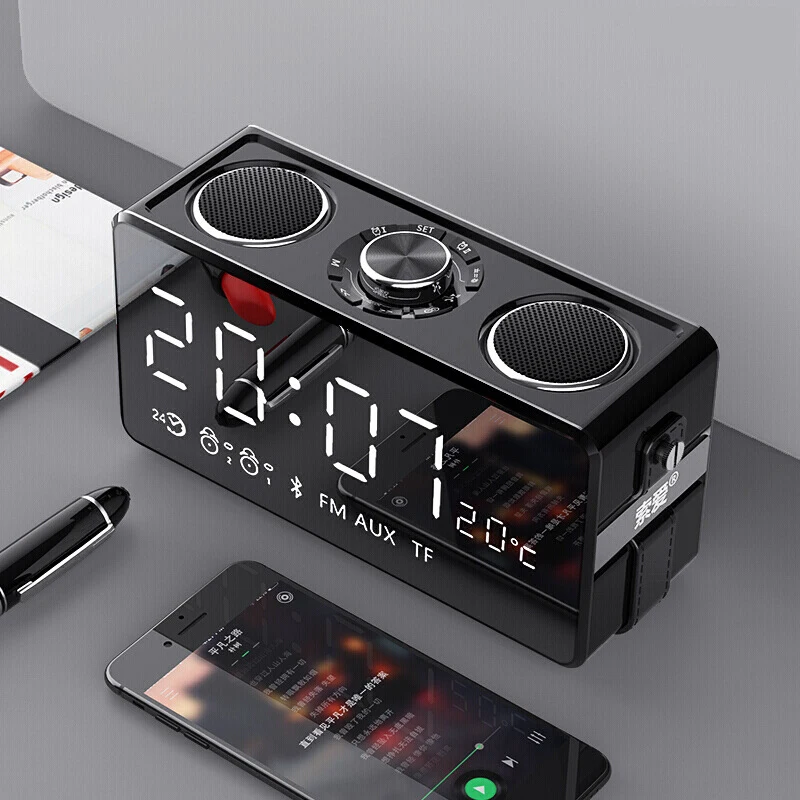 Bluetooth Динамик 25W небольшая Портативный домашний светодиодный Экран FM радио