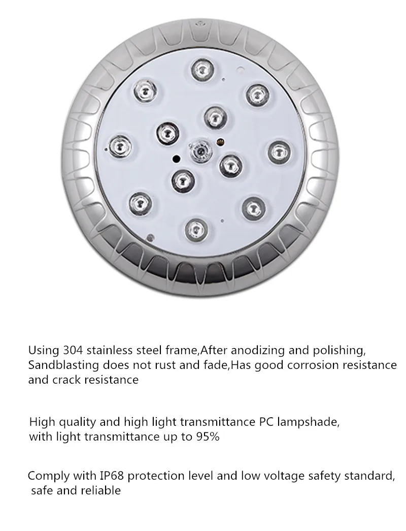 Светодиодный подводный светильник PAR56 для бассейна уличный Точечный Rgb садового