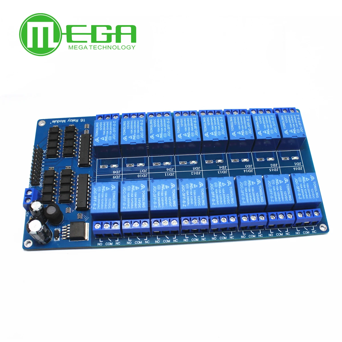 5 в 12 В 16 канальный релейный модуль Интерфейсная плата для Arduino PIC ARM DSP PLC с защитой