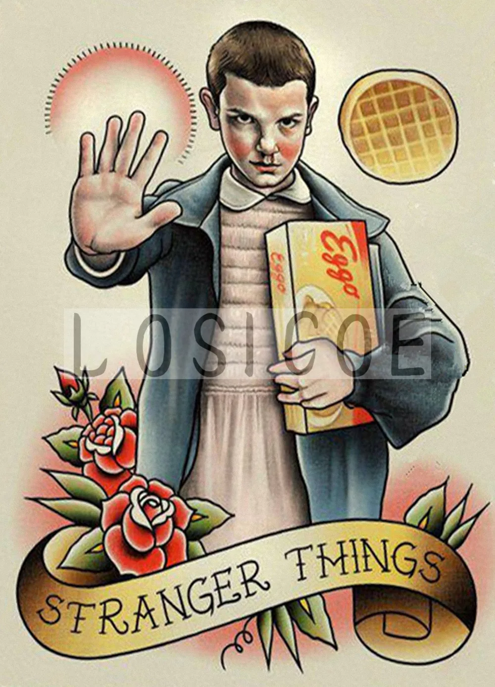 Необычные вещи 30X42 см креативный рисунок татуировки плакат в стиле ретро из крафт