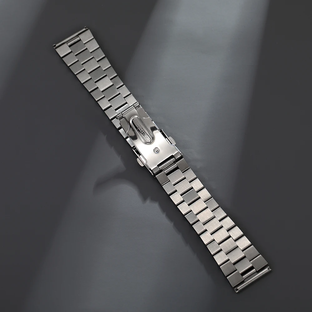 18MM 20MM 22mm Straight End Stainless Steel President Oyster Replacement Bracelet