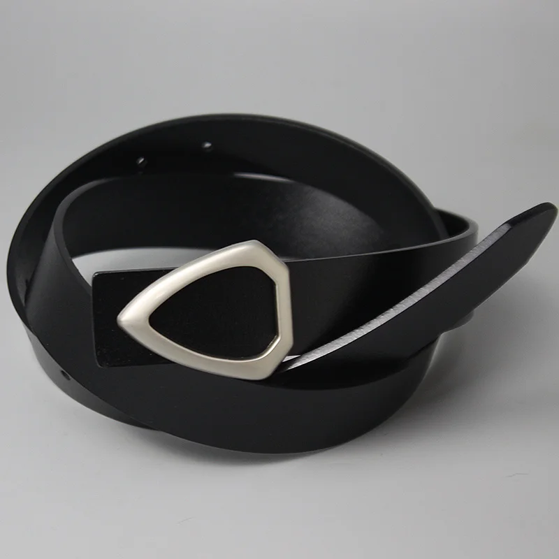 

Серебряная пряжка для ремня треугольник, пластинчатая Пряжка, металлический дизайн, украшение, широкий и тонкий ремень, элегантные и универ...