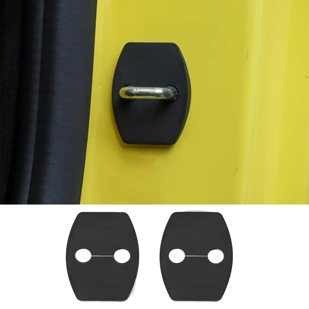 

ABS Black Door Lock Protector Cover Buckle Decoration Trim for Chevrolet Camaro 2017-2021 Exterior Car Accessories