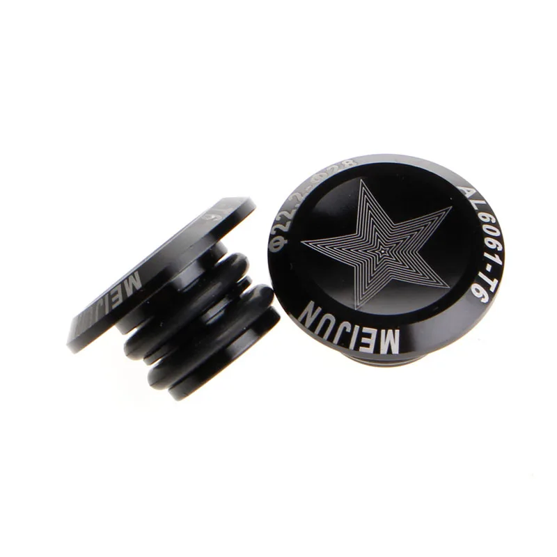 

H053 1 Pair Bike MTB Aluminum Alloy Grip Handlebar Bar End Plugs Stoppers Caps New