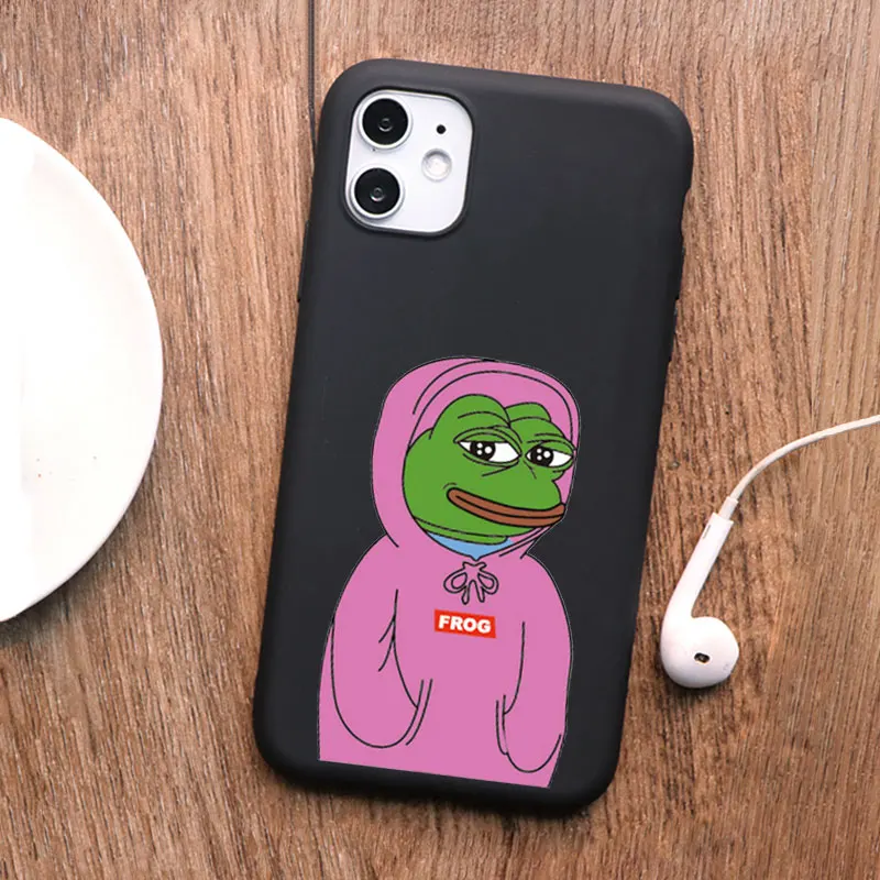 PUNQZY забавные лягушка уход за кожей лица плакать счастливый чехол для телефона с