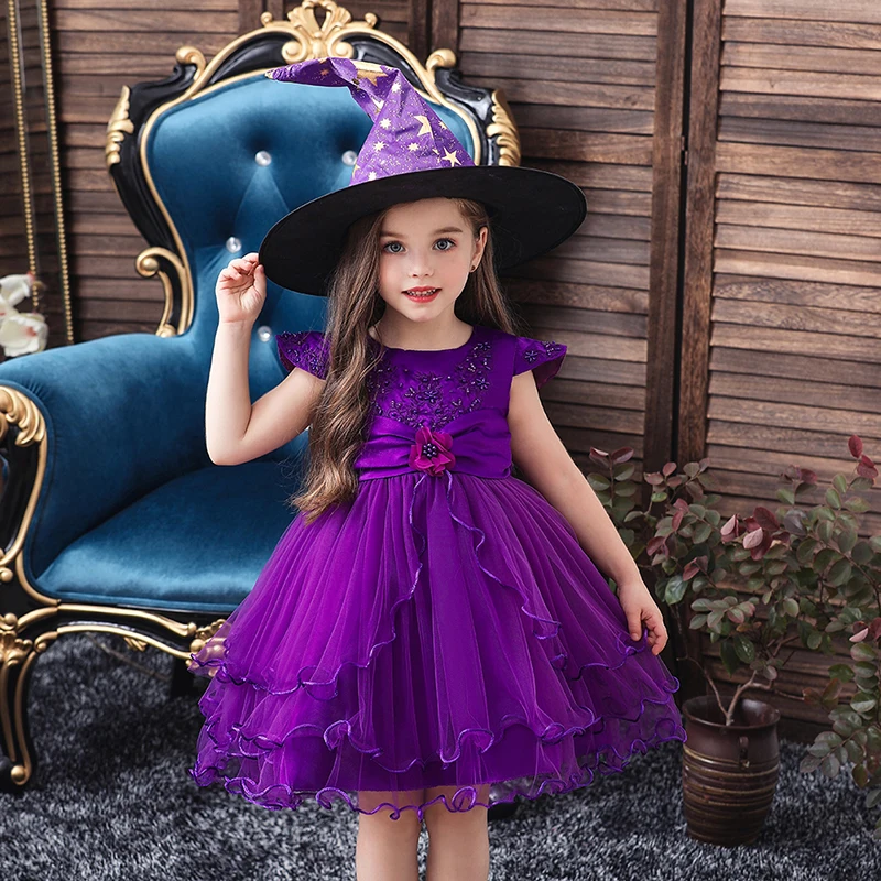 

Baby Girl Dress 1-8 Years Wedding Girls Kids Party Dress Bow Tutu Princess Elegant Dress Lace Embroidery New Arrival 2021