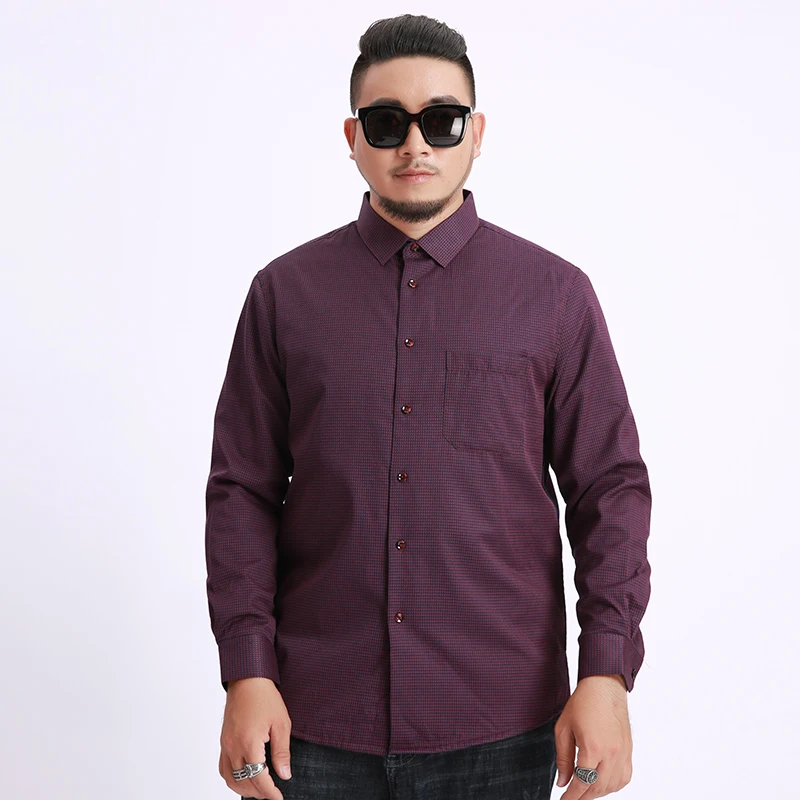 Новинка флисовая модная мужская рубашка размера плюс 10XL 9XL 8XL осенняя и зимняя