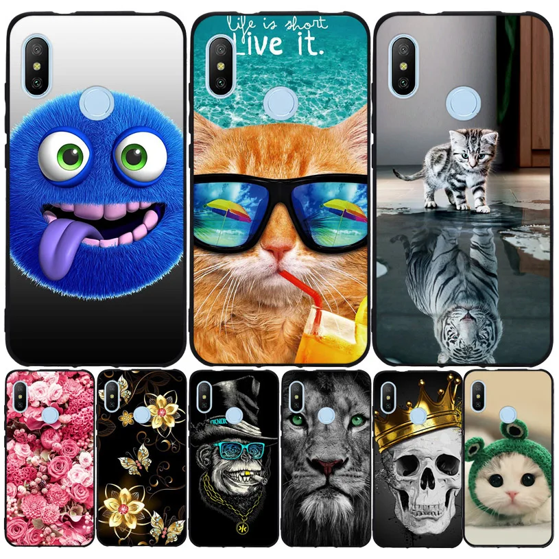 

Silicon Case For Xiaomi Mi A2 Lite Case Cover For Xiaomi Mi A2 Lite Case TPU Pattern Phone Case for Xiaomi MiA2 Lite Redmi 6 Pro