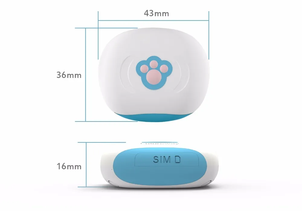 Pet Gps ошейник для собак IP67 Водонепроницаемый кот собака животное трекер ночной светящийся ошейник отслеживающее устройство