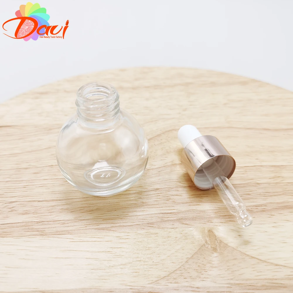 Стеклянный флакон с шариковой капельницей сферическая заправка металлический