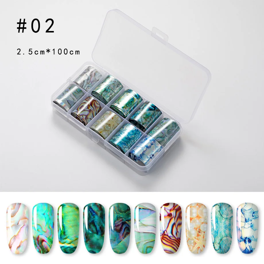 ROSALIND Slider Foil Stickers For Nails Art decals Manicure Set Design Top Semi Permanent Nail Stickers Kit Need Base Gel Polish