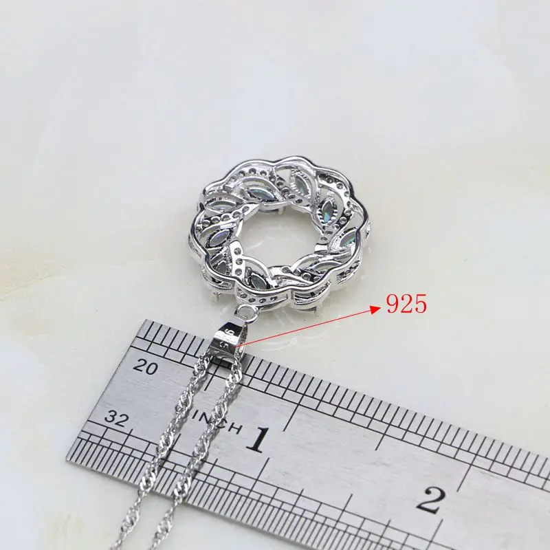 Ювелирные изделия из серебра 925 пробы мистические радужные камни белые