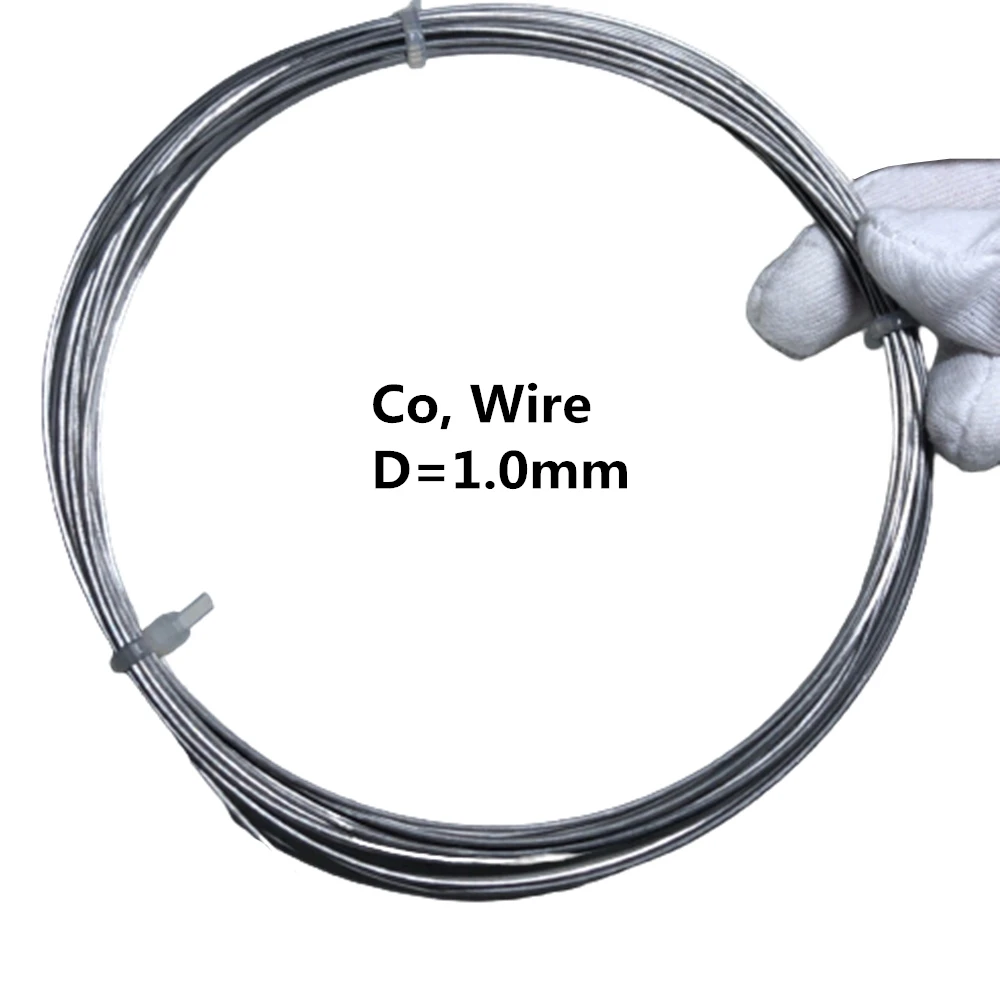 

Electrolytic Cobalt Wire Diameter 1mm 99,95% Pure Co Metal Experimental Scientific Research Element Collection
