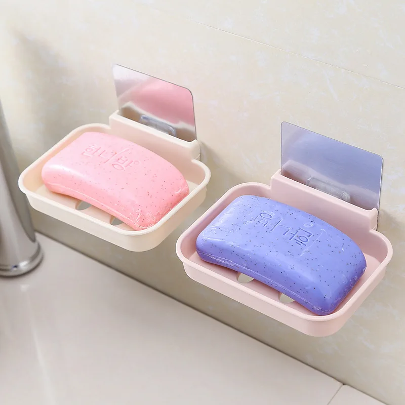 Бесшовные Стикеры для ванной комнаты настенный ящик мыла со смайликом сливная