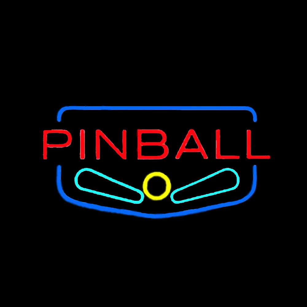 PINBALL Neon Sign Handmade Real Glass Tube Playground Gymnasium Store Shop Advertise Sport Display Light Lamp Gift Decor 14