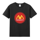 Забавная футболка унисекс I'm Lovin It, летние топы, футболка с коротким рукавом, из чистого хлопка