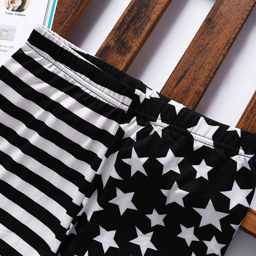 

Brand New and High Quality Women Stripe+Stars Tights Leggings Elastic Waist Stretch Pencil Pants Jeggings