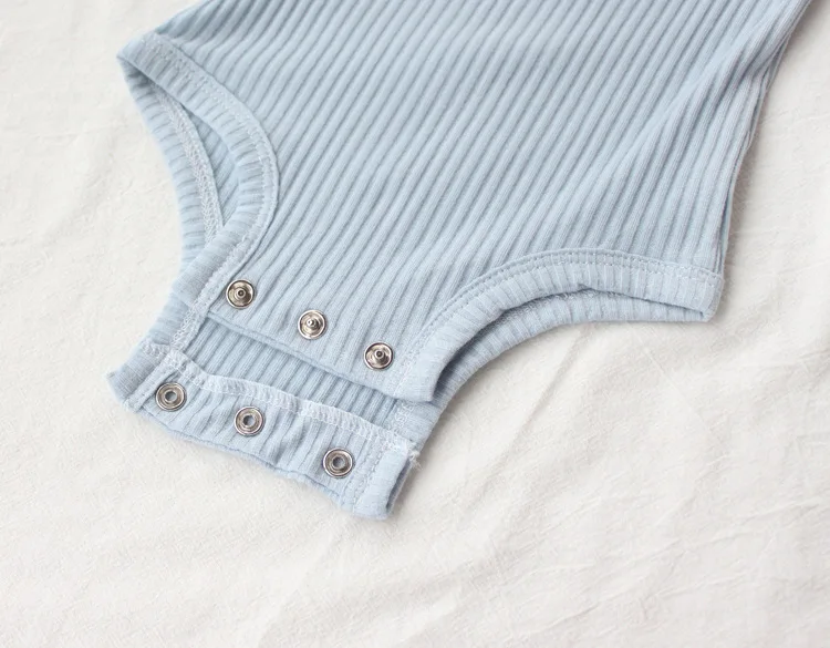 Летние трикотажные Комбинезоны для маленьких девочек Хлопковая одежда