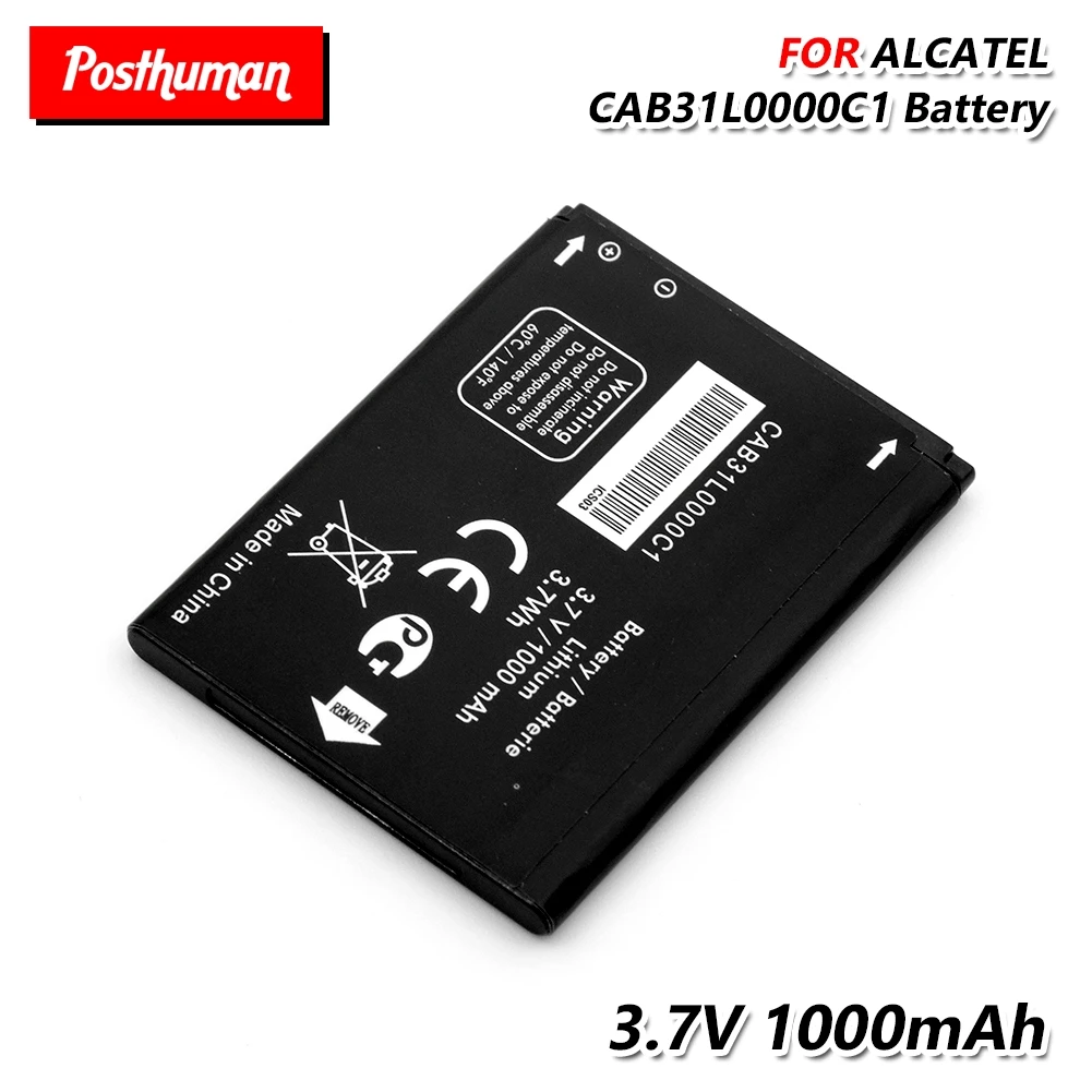 Литий ионный аккумулятор для телефона CAB31L0000C1 3 7 В 1000 мАч Alcatel A383G VF555 TCL I808 T66 Tribe A382G