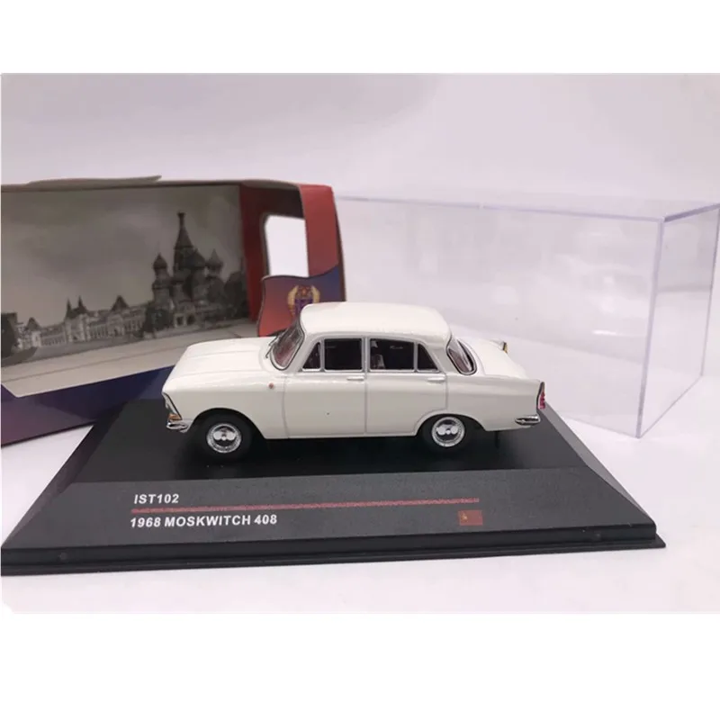 1:43 IST модели Moskwitch 408 белый 1968 литой модельный автомобиль