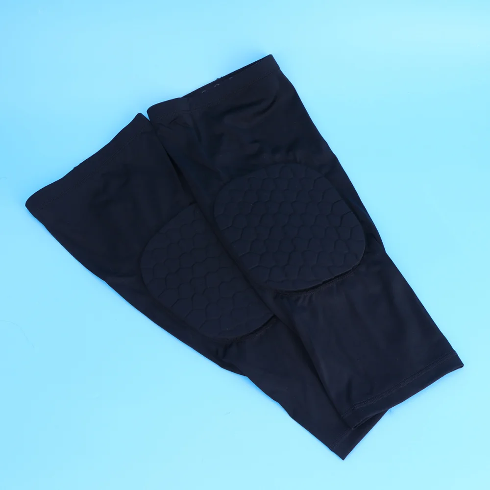 

2 Pcs Short Honeycomb Anti-collision Sports Knee Brace Protective Sleeve Guard Gear Support Breathable Knee Protector for Outdoo