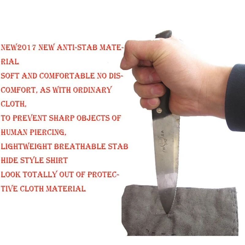 Анти-cut и ножевой размера плюс для мужчин джинсовая рубашка самообороны Военная