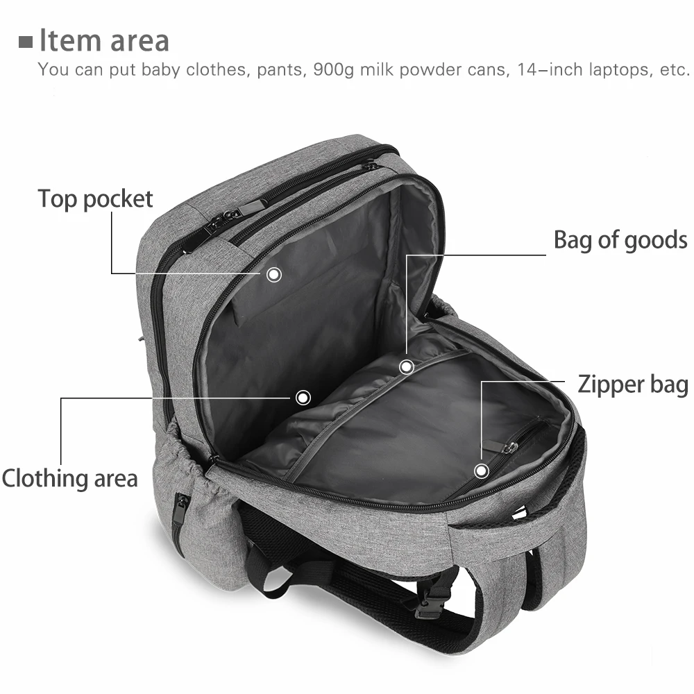 

2021 mother and baby diaper bag backpack pregnant women baby care diaper bag outing stroller accessories large capacity travel