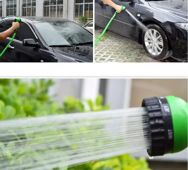 25FT-250FT садовый шланг Европейский пластиковые шланги труба с распылителем