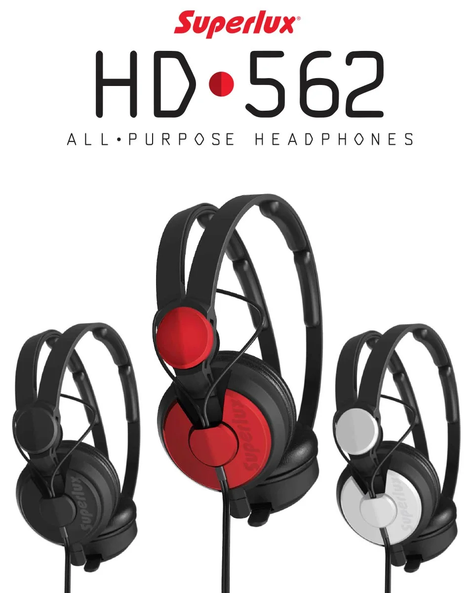 Superlux HD562 портативные музыкальные DJ Мониторинг наушники с высоким барьером к шуму