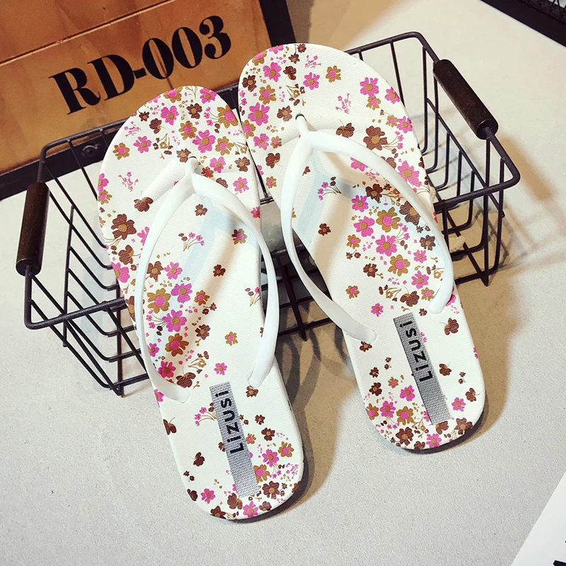 

Summer Big Girl Lady Casual Flip Flops Flower Home Slip Beach Sand 36-40 P10