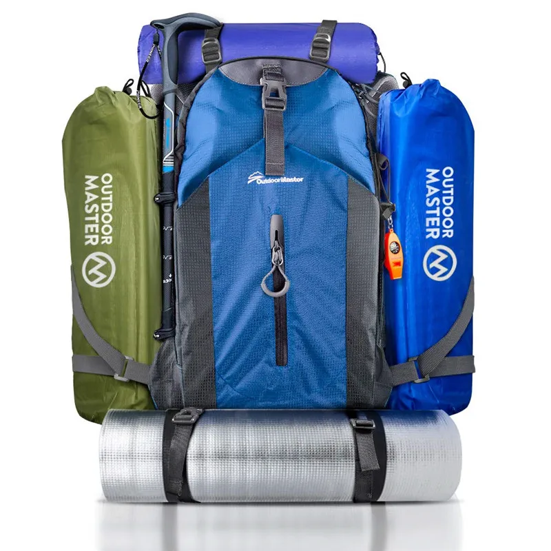 

Hiking Backpack 50L - Travel Carry-On Backpack w/Waterproof Cover