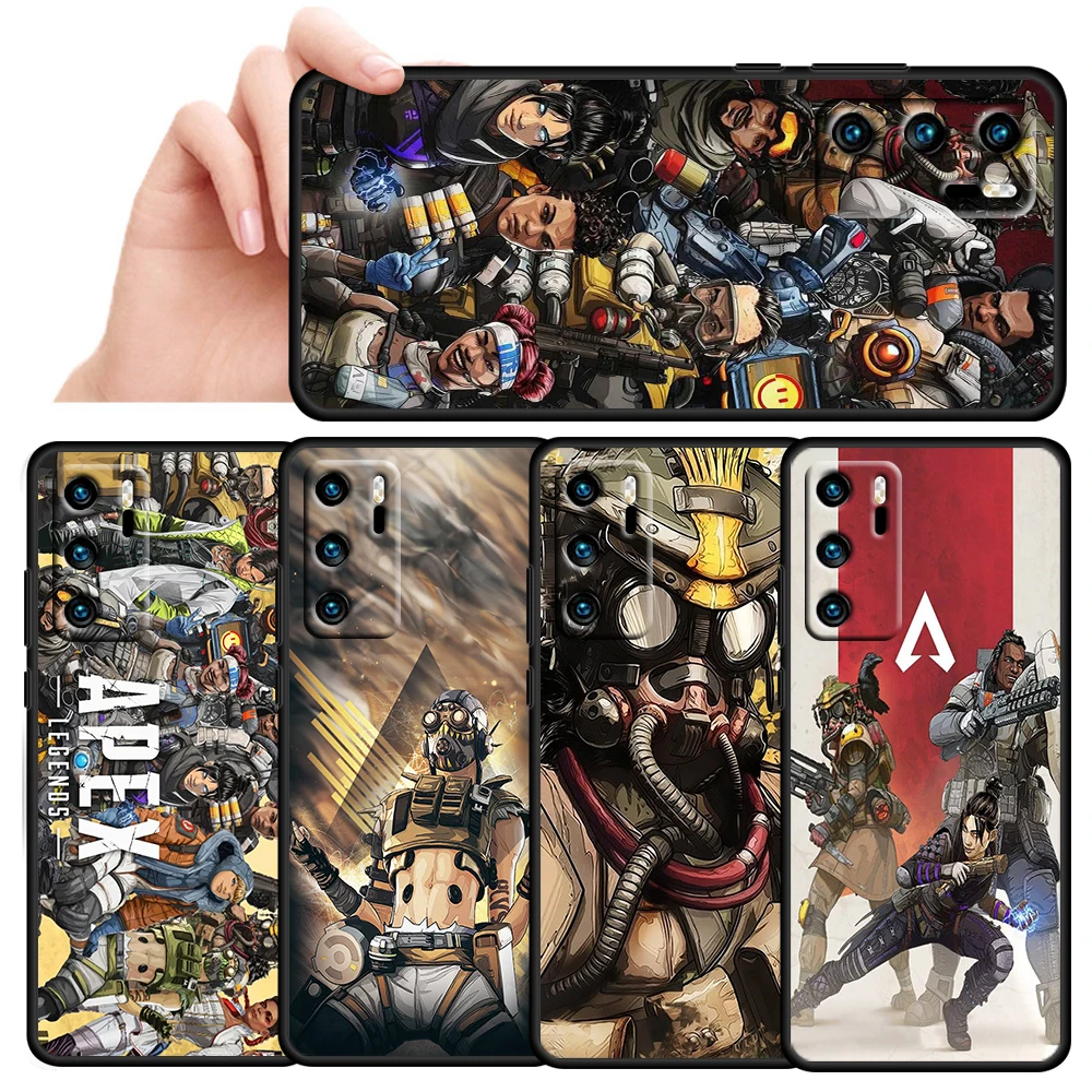 

Cool Game Apex legends For Huawei P50 P20 P30 P40 5G P10 Pro Lite E Plus P9 P8 Lite Mini Silicone Soft Black Phone Case