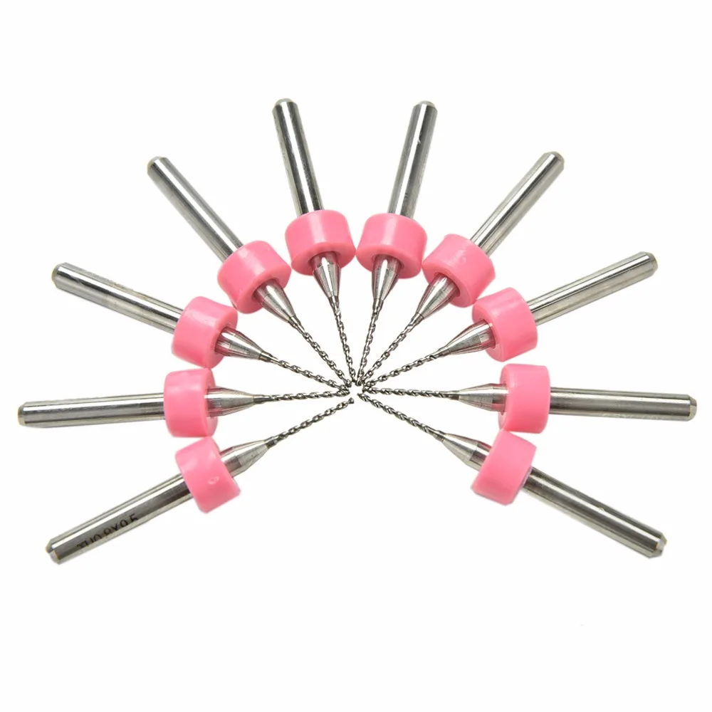 10 шт./лот 0 8 мм набор сверл Вольфрамовая сталь микро Карбидное сверло для