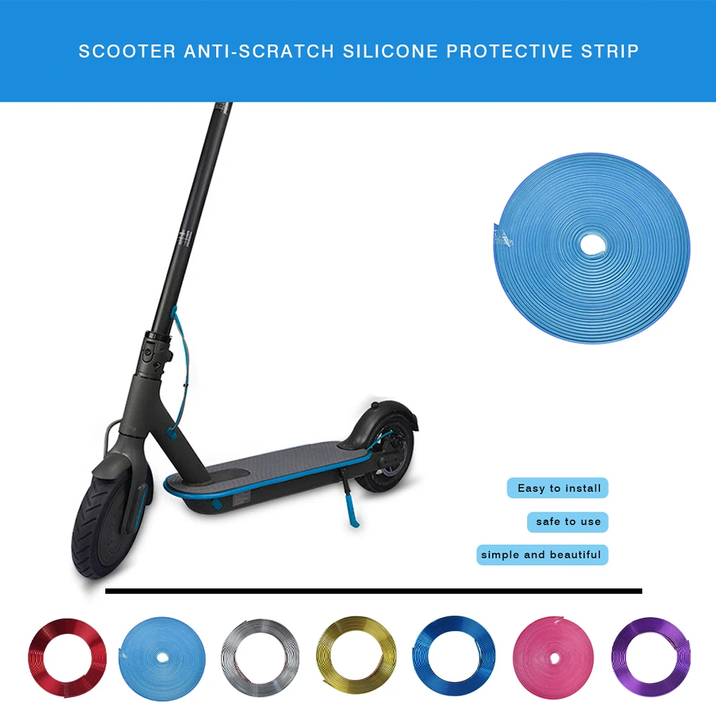 

8m Electric Scooter Anti-Collision Scratchproof Protection Strip Skateboard For Mijia Xiaomi M365 Bumper Scratch Accessories
