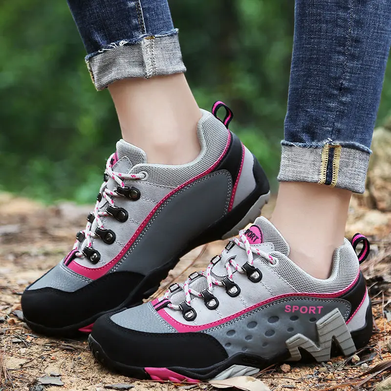 Женская обувь для пеших прогулок нескользящая треккинговые ботинки альпинизма