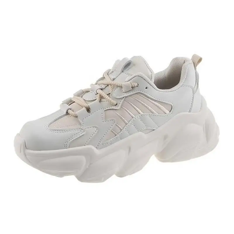 

PU Platform Sneakers Women 2021 Chunky Sneakers Woman Fashion Wedge Shoes for Women Tennis Female Casual Shoes Ladies Spring 40