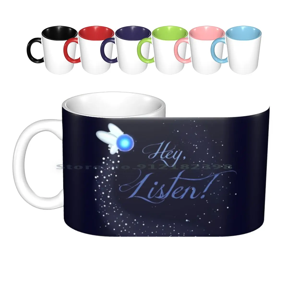 

Эй, слушайте! Керамические кофейные чашки, кружка для молока, чая, кружка, ссылка на легенду о сказочной рупии, креативный трендовый винтажны...