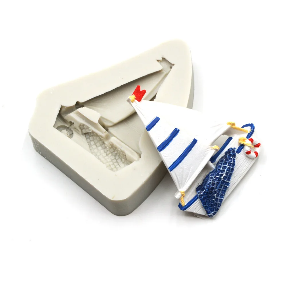 Пиратский корабль силиконовая форма для помадки инструменты украшения тортов