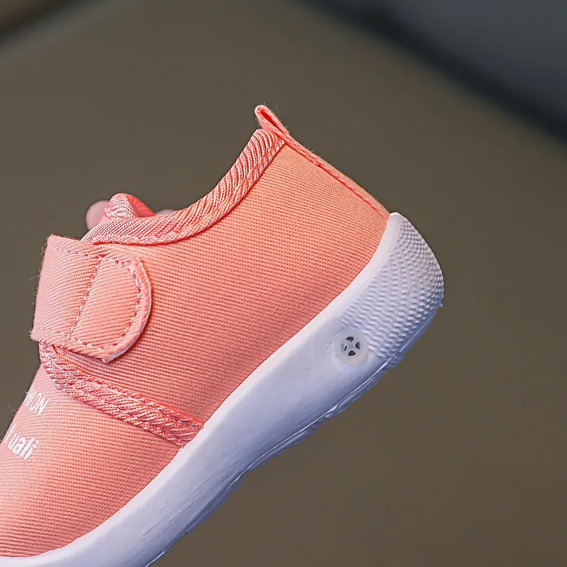 

2021 Unisex Baby Girl First Walkers Spring Cotton Fabric Baby Boy Shoes for 1 Year Old Bule Pink Shoes New Born All Seasons
