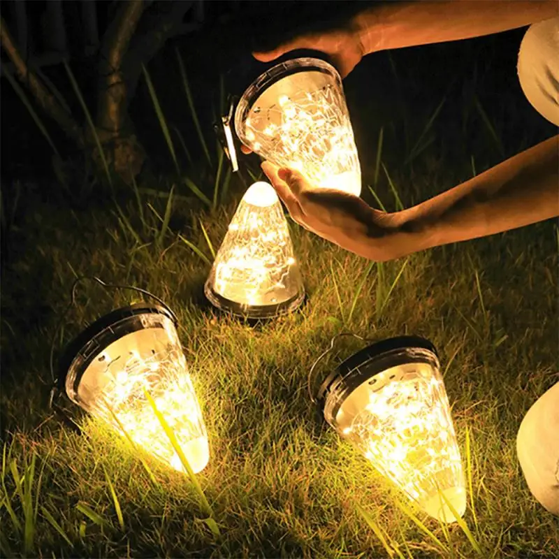 

Solar Conical Starry Sky Light Outdoor Courtyard Landscape Decoration Waterproof Solar Colorful Light 50LEDs String Lighting