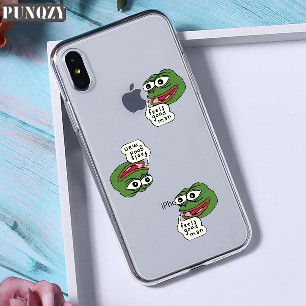 TPU A386 Забавный чехол для телефона Pepe The Frog Happy Cry fees Good Man для iPhone 11 pro max 6 6S 8 7 Plus 5 5S X XR XS MAX силиконовый чехол из ТПУ - Цвет: TPU A386
