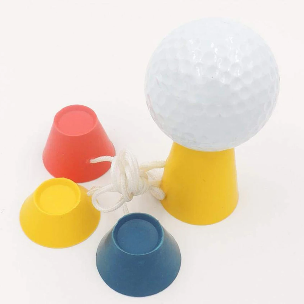 

4PCS Winter Golf Tees Rubber Golf Range Tee With Different Heights Training Practice Holders Golf Accessories For Frosty Days