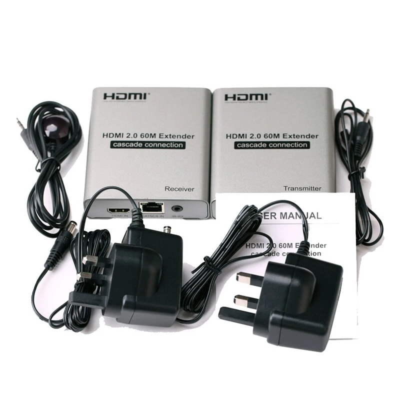 HDMI 2 0 4K 60 Гц м удлинитель 1080P 120 Ethernet RJ45 CAT5e/6 Cat6 кабеля видео преобразователь для