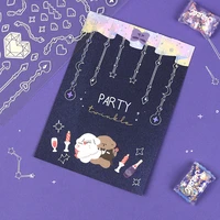 1pc ins colorful fantasy starry sky series creative laser sticker diy photo album scrapbook stationery collage material stickers