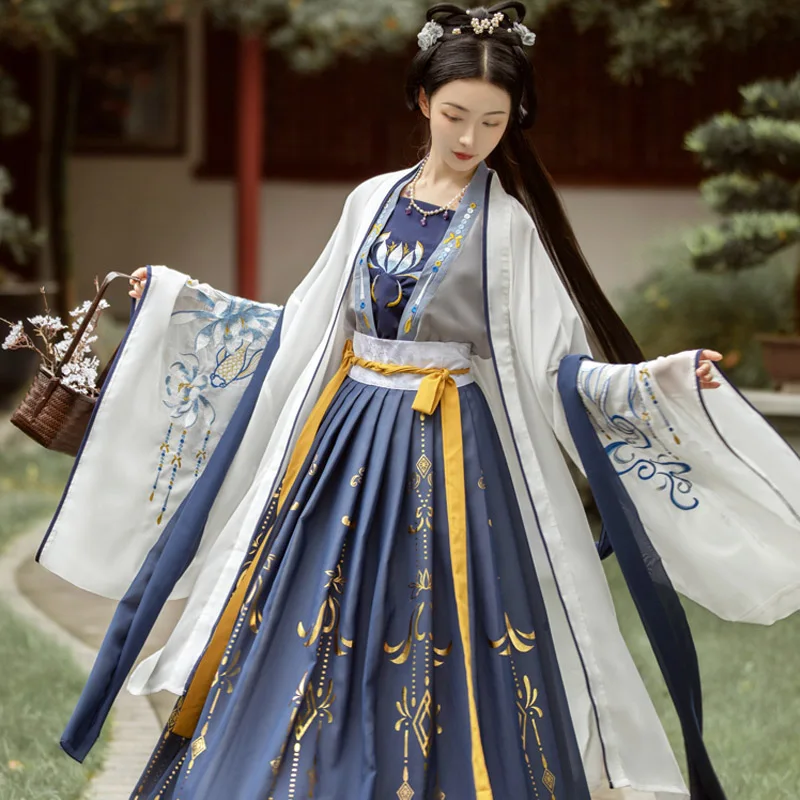

Fairy Hanfu For Adult Princess Dress Chinese Style Clothing Vintage Dress Cosplay Costume Folk Dancewear Stage Costume