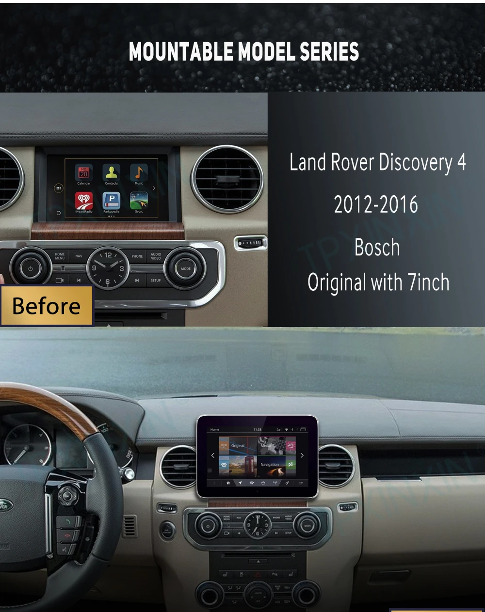 Андроид автомобильный стерео радио с экраном GPS навигацией и записывающим устройством для Land Rover Range Sport Discovery 4 L320 2012-2016.