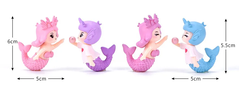 

Couple Mermaid Cake Decor Mermaid Party Little Mermaid Birthday 1st Party Decor Under the Sea Party DIY Micro decoration Baby Sh