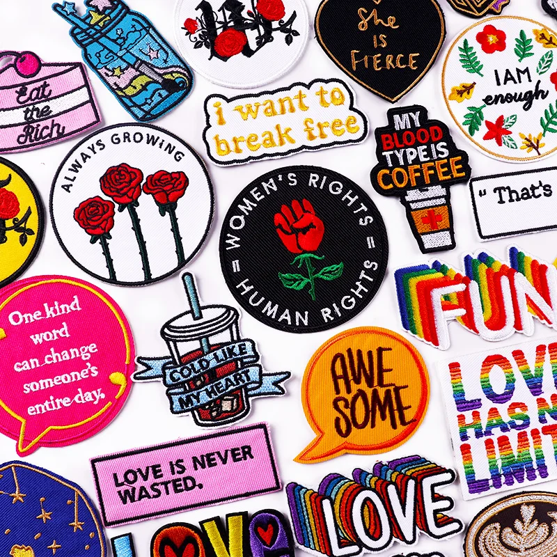 Патчи с вышивкой в виде прав женщин нашивки на одежду сделай сам аппликация из