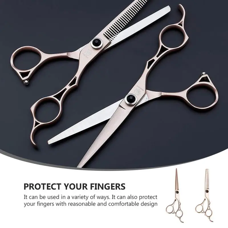 

2pcs Salon Home Stainless Steel Practical Hairdressing Scissors Hair Cutting Tools
